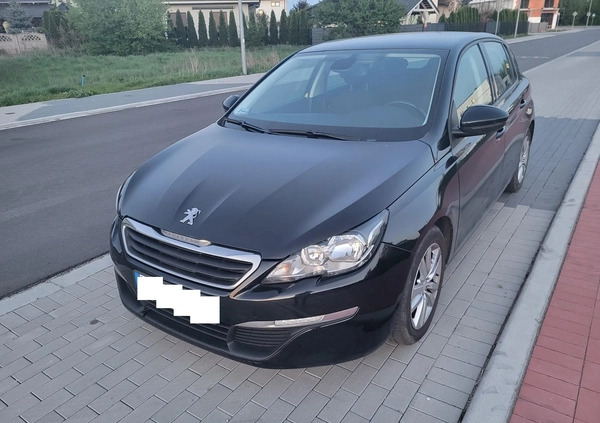 Peugeot 308 cena 33000 przebieg: 153200, rok produkcji 2014 z Września małe 7